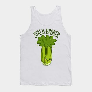 “Stalk-Broker” (Stock Broker) Celery Tank Top